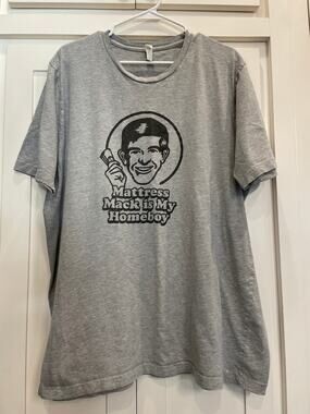 Mattress Mack Houston hero gray cotton t-shirt 3XL